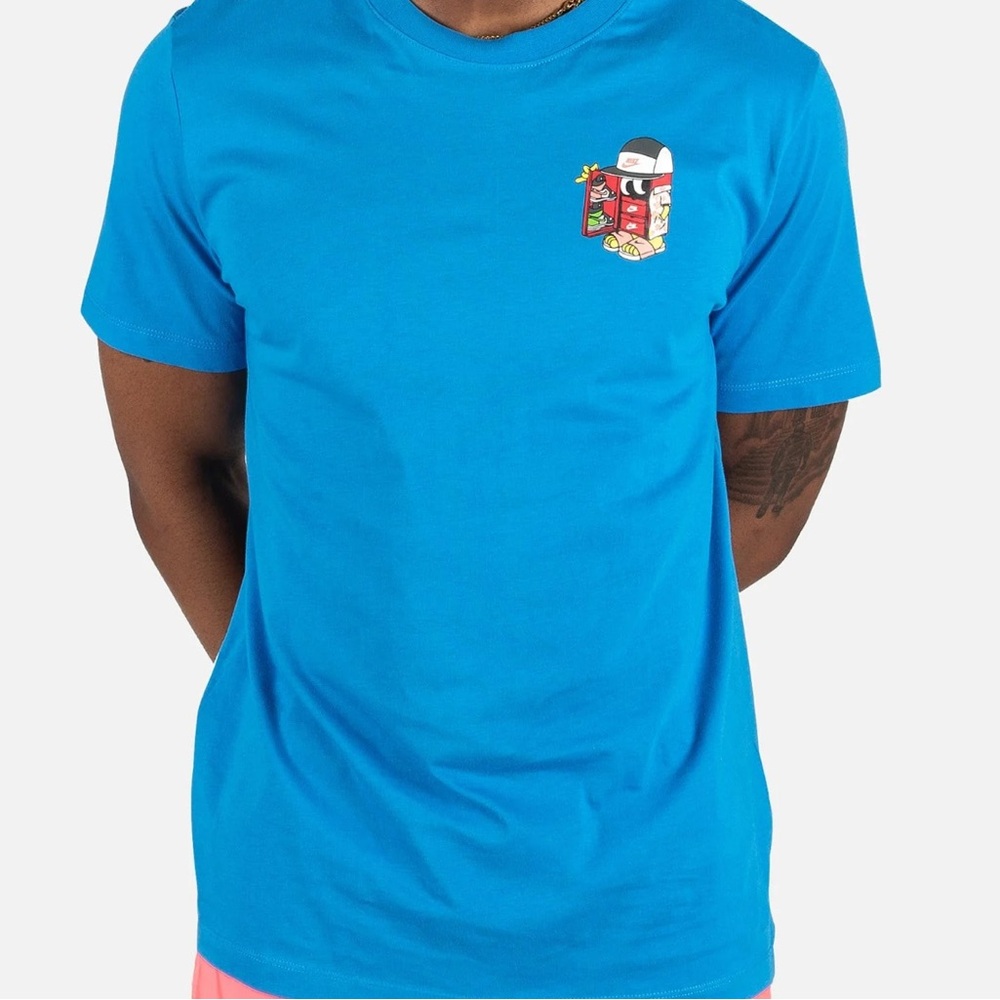 Nike Men’s Blue Shoebox Graphic Logo Tee Size XXL